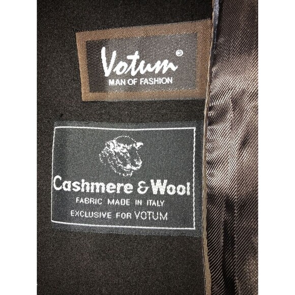 mens cashmere wool long jacket Designer VOTUM SIROCO SZ 54 2xl - Picture 9 of 10